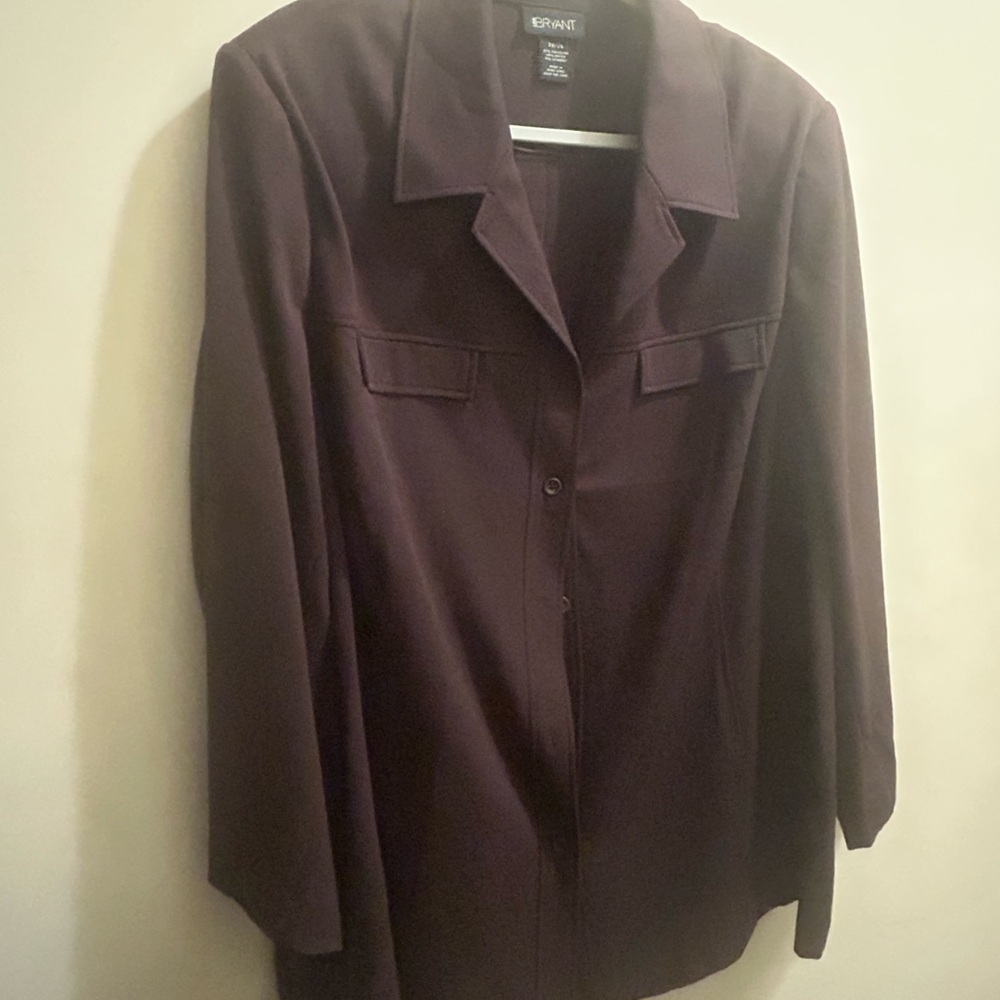 Lane Bryant Women's Deep Burgundy Blazer. Size 26/28